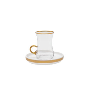 ست استکان نعلبکی مدل 2051 keyif برند Decorium