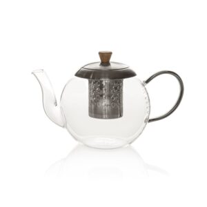 قوری دراستیل 900ml دودی Pirex مدل (18) VK324336 BVK