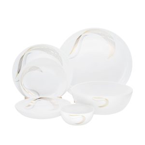 سرویس غذاخوری 26 پارچه طرح شمل طلایی GOLDEN OPAL